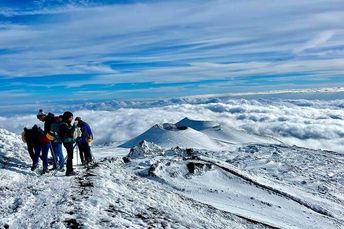 Hike Near the Summit Craters up to the Maximum Safe Altitude Currently Foreseen - Contact Information for Assistance